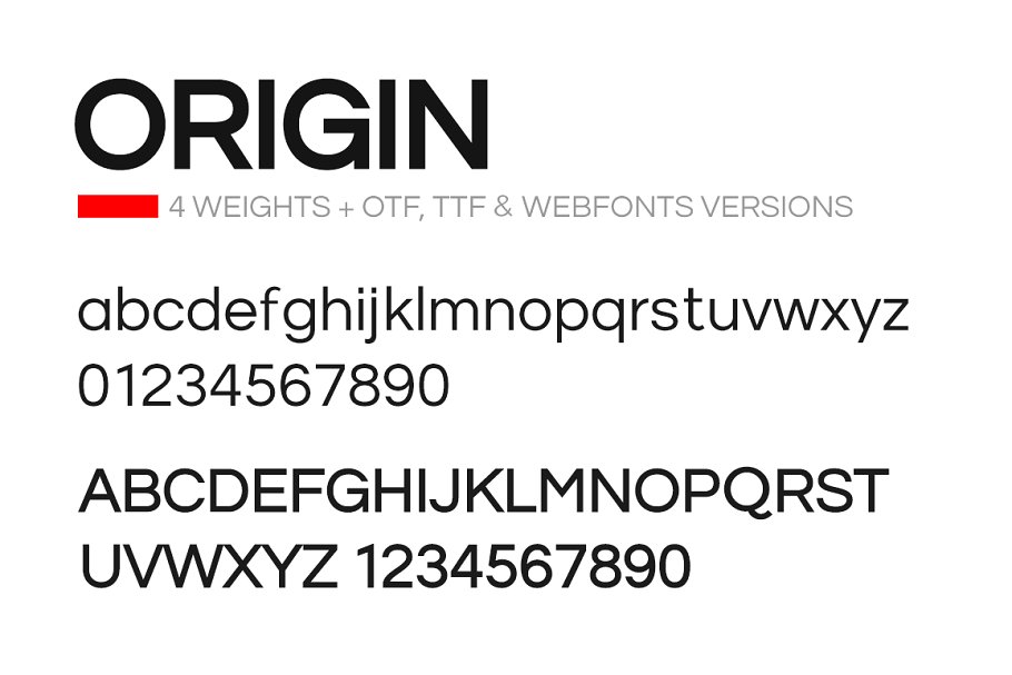 Example font Origin #3